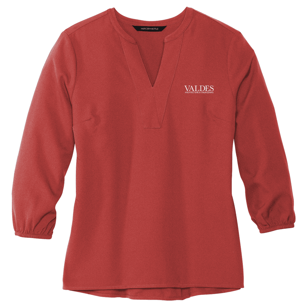 Mercer+Mettle® Women's Stretch Crepe 3/4-Sleeve Blouse