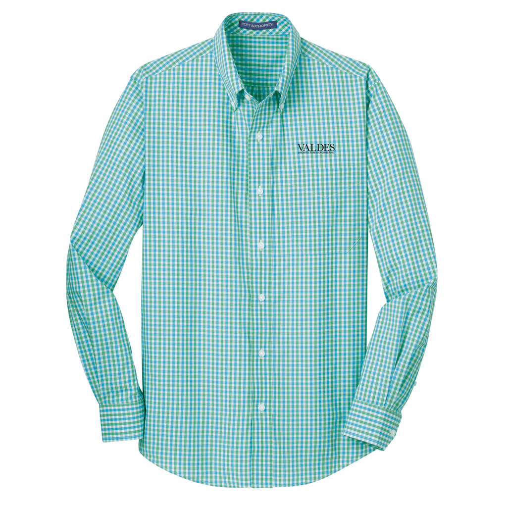 Port Authority® Long Sleeve Gingham Easy Care Shirt