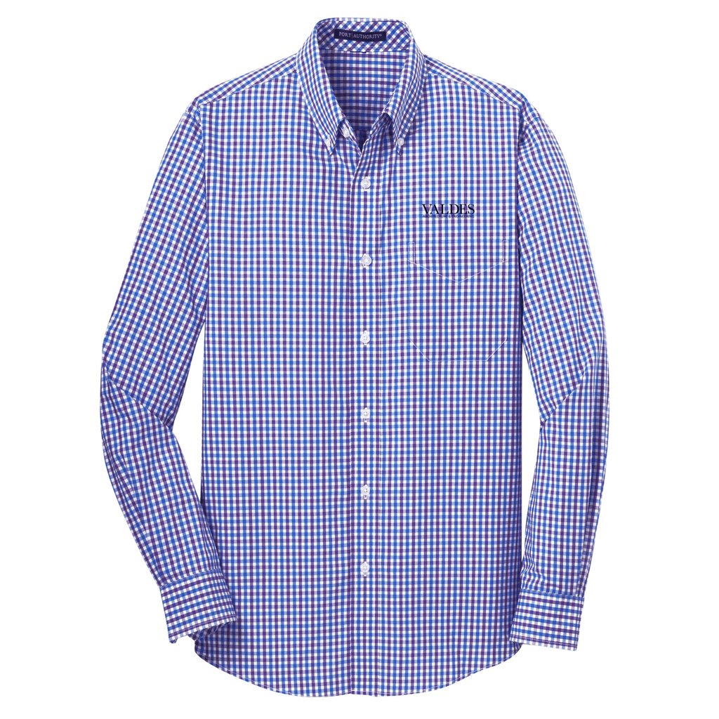 Port Authority® Long Sleeve Gingham Easy Care Shirt