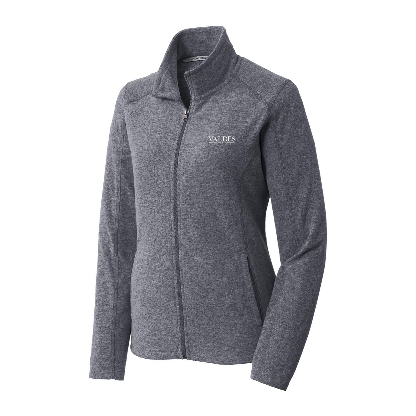 Port Authority® Women's Heather Microfleece Full-Zip Jacket