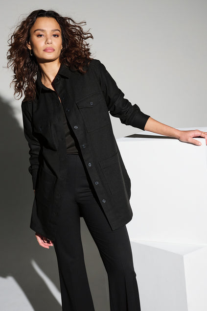Mercer+Mettle® Women’s Long Sleeve Twill Overshirt