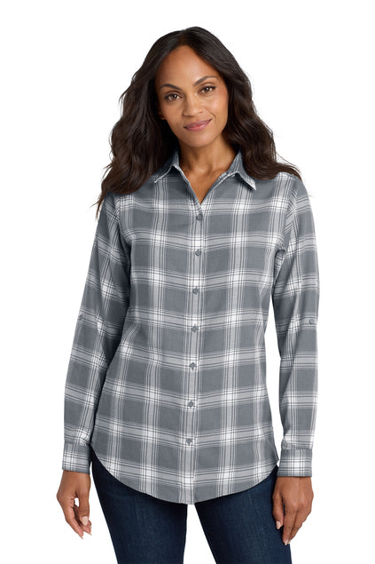 Port Authority® Women's Plaid Flannel Tunic