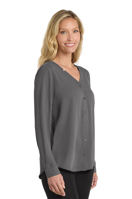 Port Authority ® Women's Long Sleeve Button-Front Blouse