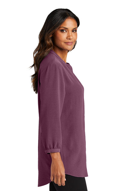 Port Authority® Women's 3/4-Sleeve Textured Crepe Tunic