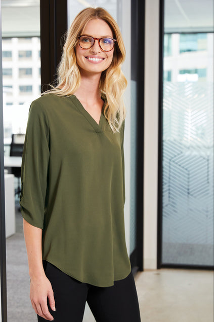 Port Authority® Women's 3/4-Sleeve Tunic Blouse