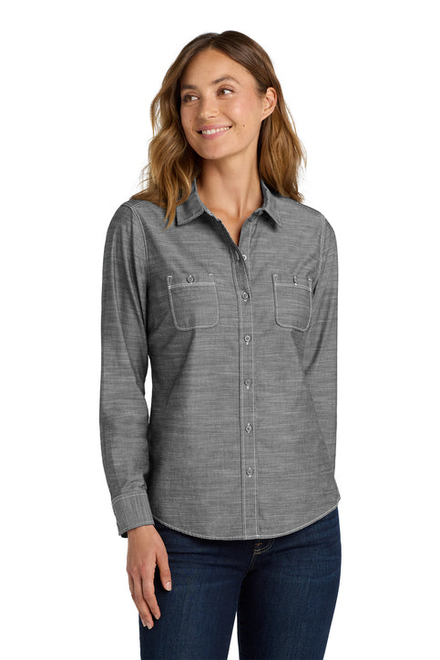 Port Authority® Women's Slub Chambray Shirt