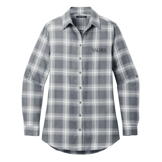 Port Authority® Women's Plaid Flannel Tunic