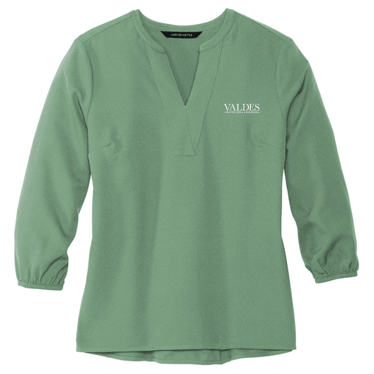 Mercer+Mettle® Women's Stretch Crepe 3/4-Sleeve Blouse