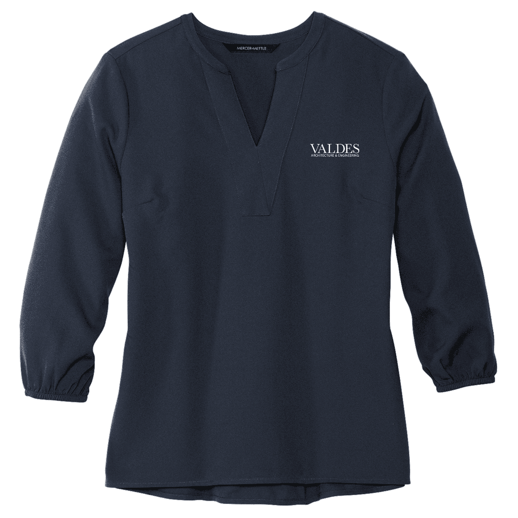 Mercer+Mettle® Women's Stretch Crepe 3/4-Sleeve Blouse