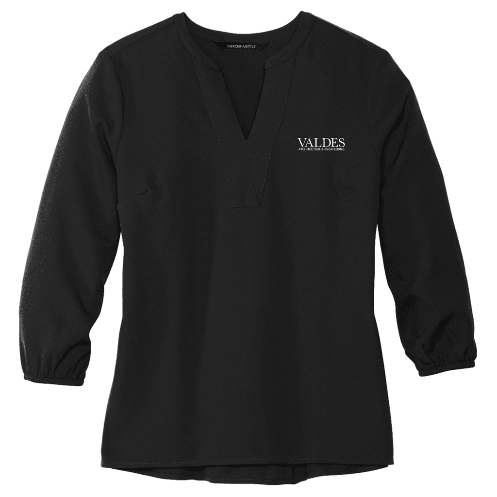 Mercer+Mettle® Women's Stretch Crepe 3/4-Sleeve Blouse