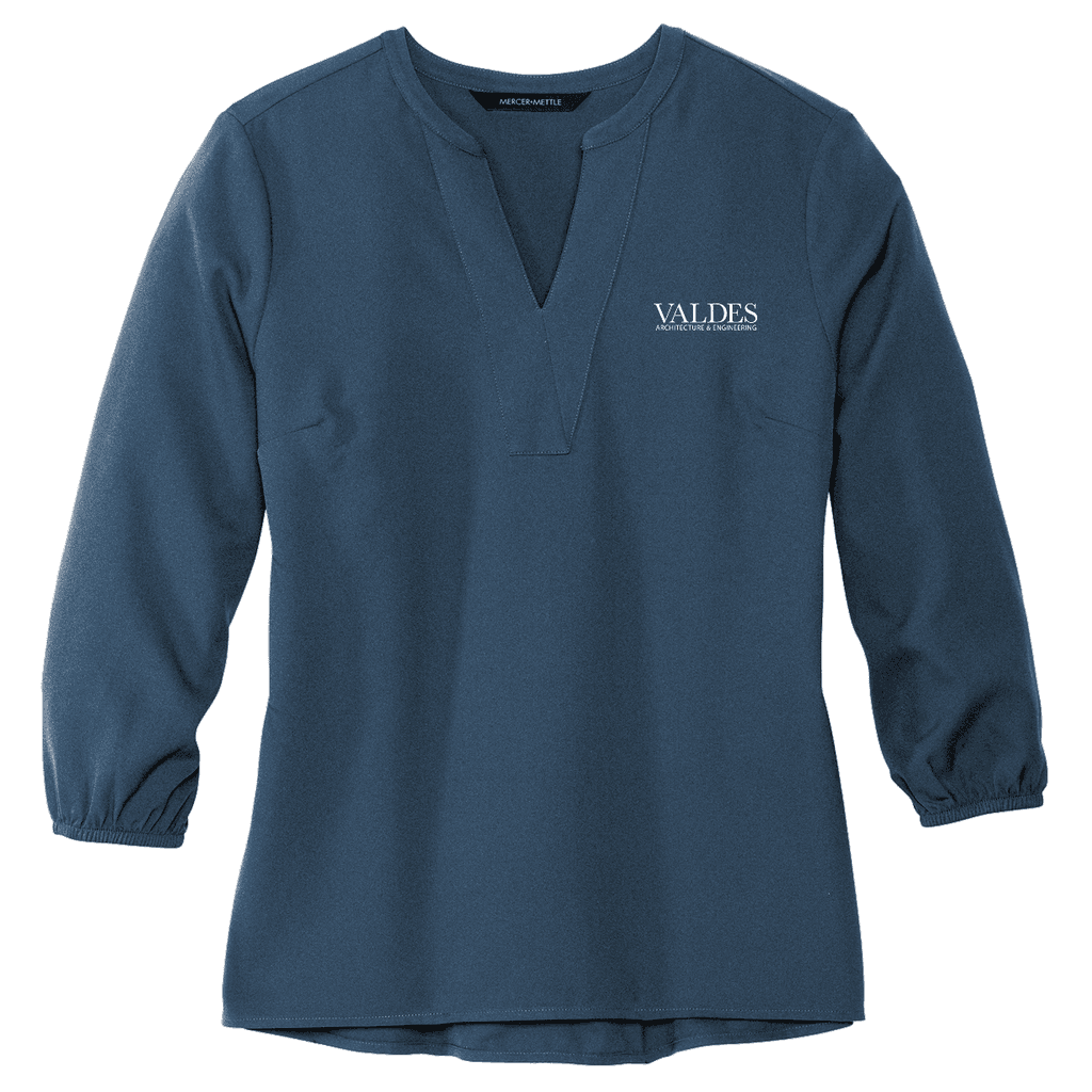 Mercer+Mettle® Women's Stretch Crepe 3/4-Sleeve Blouse