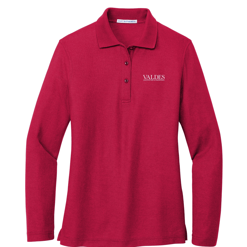 Port Authority® Women's Silk Touch™ Long Sleeve Polo