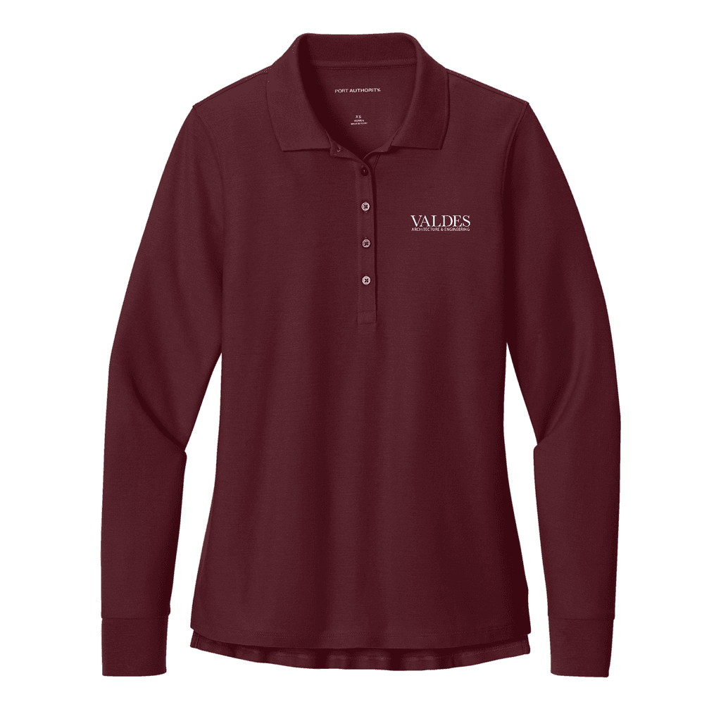 Port Authority® Women’s Wearever Signature Pique Long Sleeve Polo