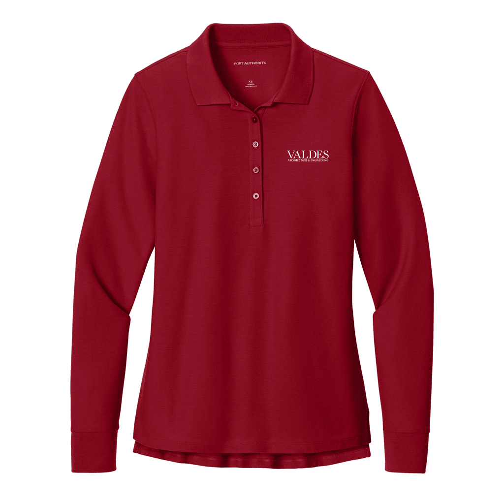 Port Authority® Women’s Wearever Signature Pique Long Sleeve Polo