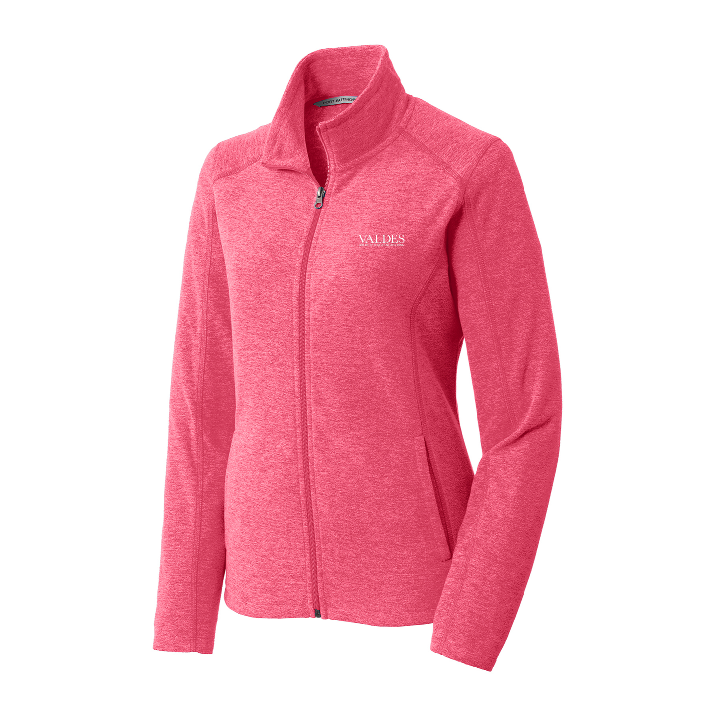 Port Authority® Women's Heather Microfleece Full-Zip Jacket