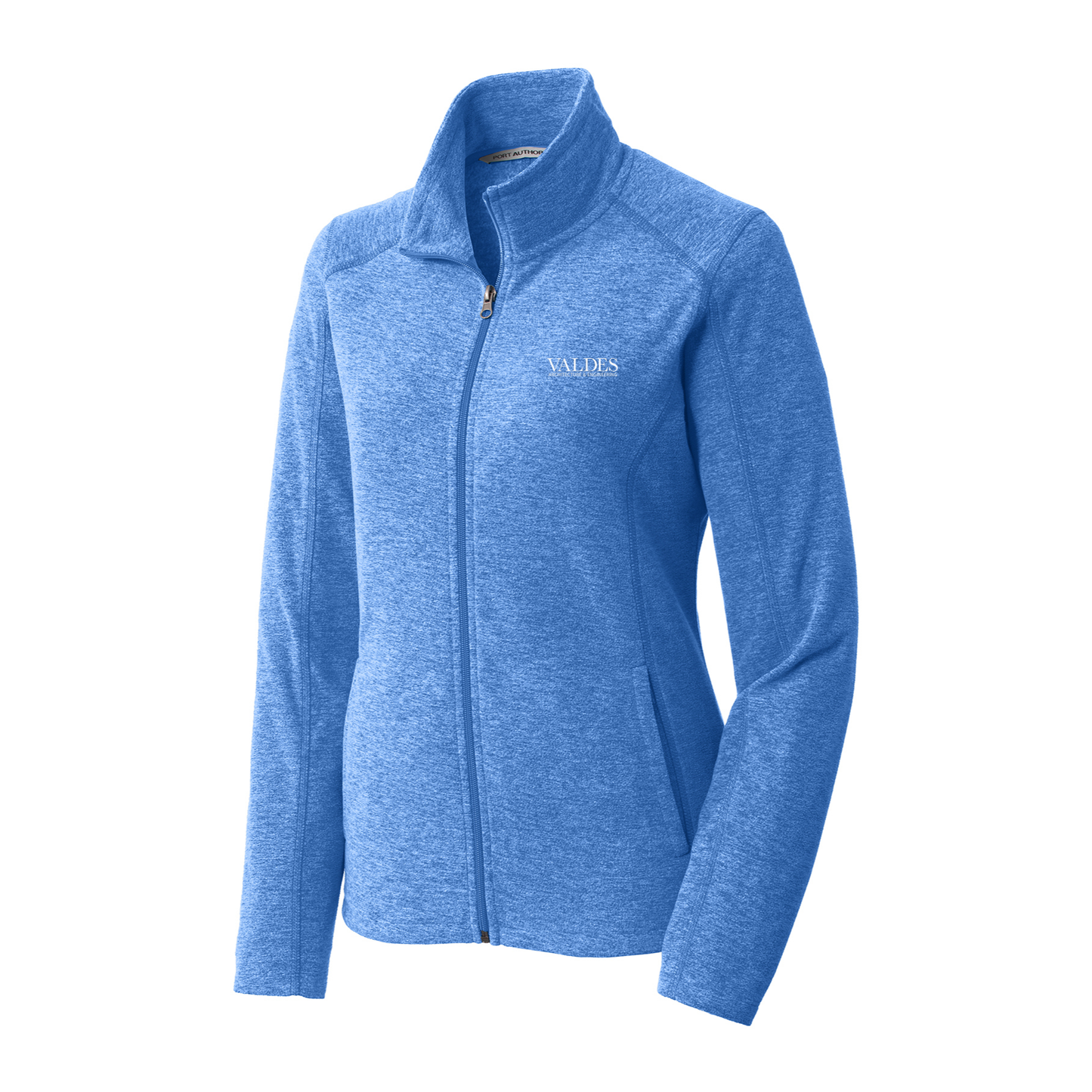 Port Authority® Women's Heather Microfleece Full-Zip Jacket